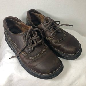 Mens BORN Shoes Size 9.5 Brown Leather Lace Up